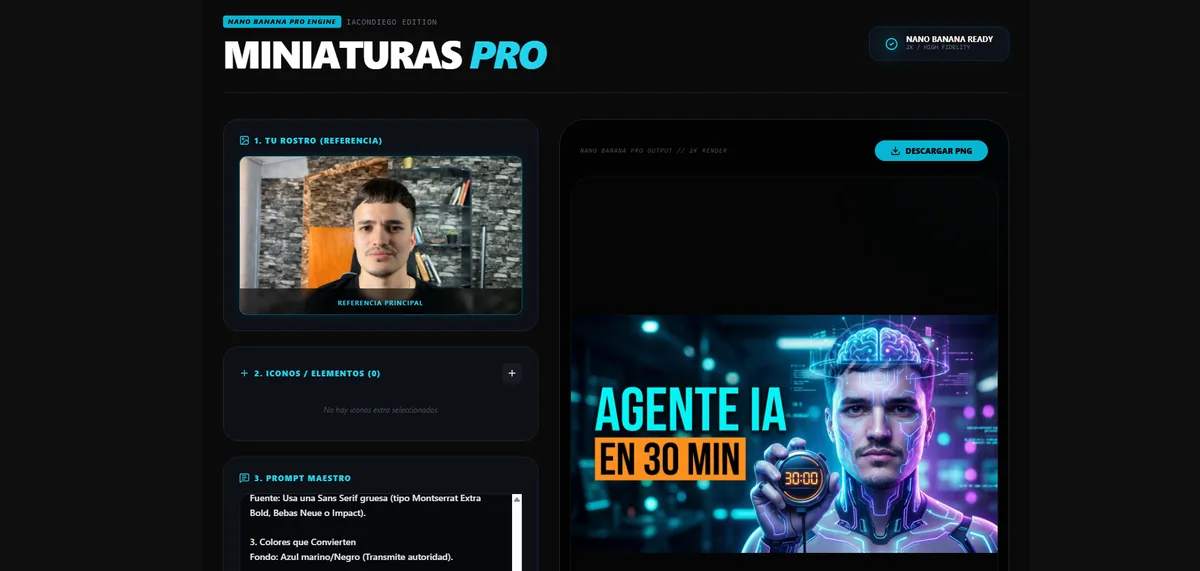 Captura de Miniaturas con IA para YouTube